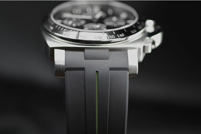 RubberB Strap Luminor 44 mm Black/Green