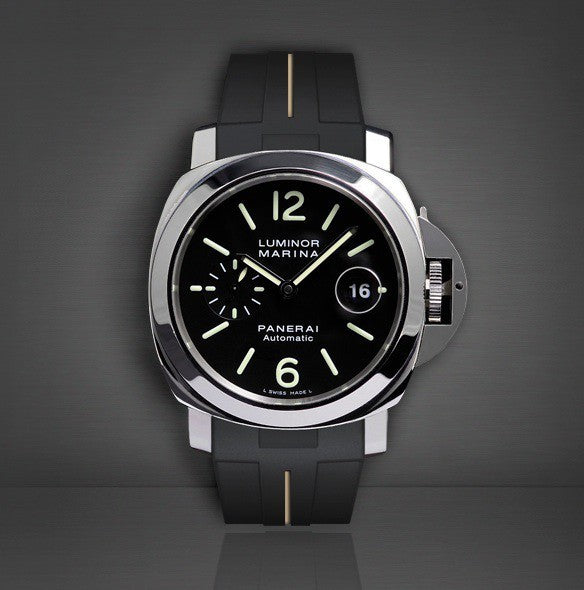RubberB Strap Luminor 44 mm Black/Tan