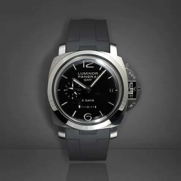 Bracelet RubberB Luminor 44 mm 1950 Type I Noir - vue détail
