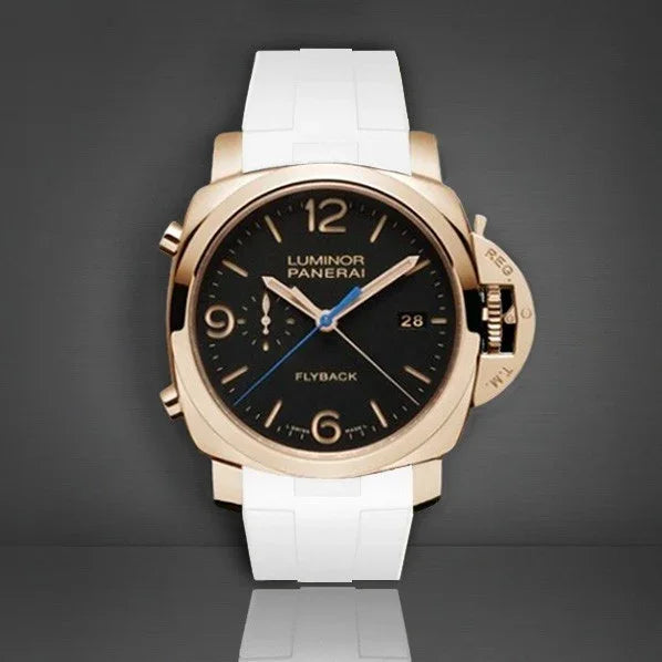 Bracelet RubberB Luminor 44 mm 1950 Type I Blanc - vue détail