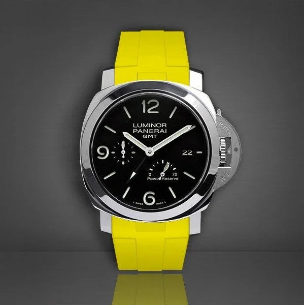 Bracelet RubberB Luminor 44 mm 1950 Type I Jaune - vue détail