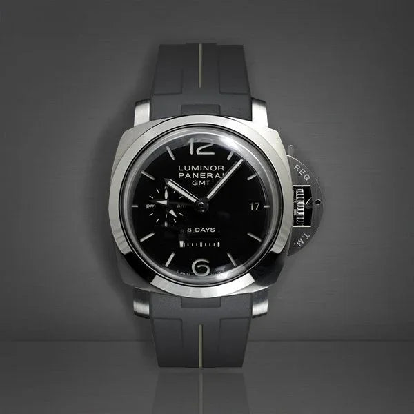 Bracelet RubberB Luminor 44 mm 1950 Type I Noir/Vert - vue détail