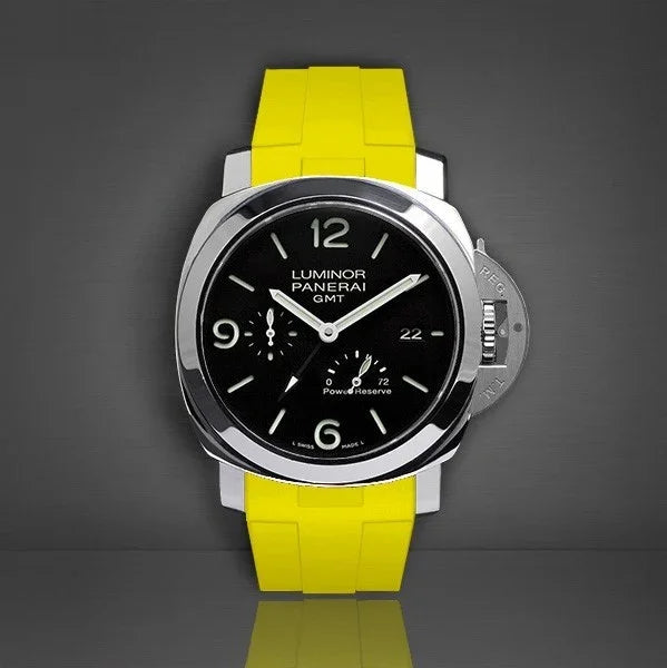 Bracelet RubberB Luminor 44 mm 1950 Type II Jaune - vue détail