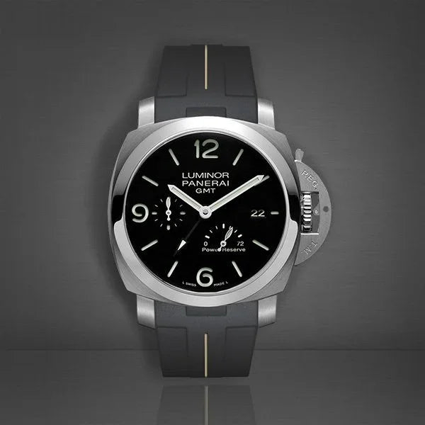Bracelet RubberB Luminor 44 mm 1950 Type II Noir/Sable - vue détail