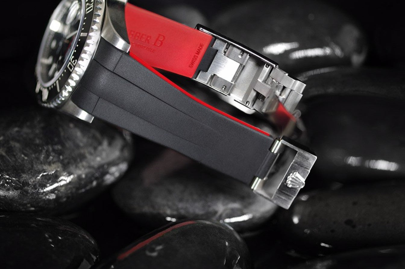 Rubber B strap M112 Black/Red