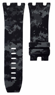 Horus Bracelet Camouflage Rubber Digital Gris pour APROO 44mm