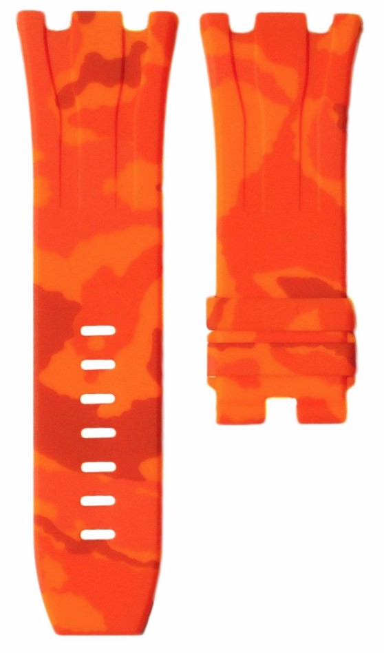 Horus Bracelet Camouflage Rubber Orange pour APROO 44mm