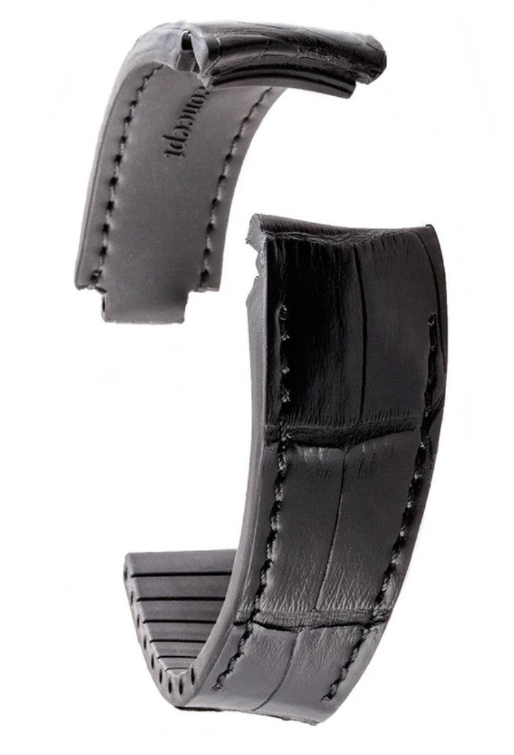R-Strap Bracelet Aligator pour Rolex - Noir