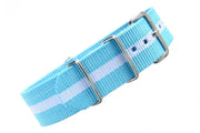 Bracelet nylon NATO Blanc/Bleu
