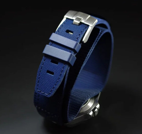 Rubber B Tang Buckle Rubber Cuff Series - Navy Blue