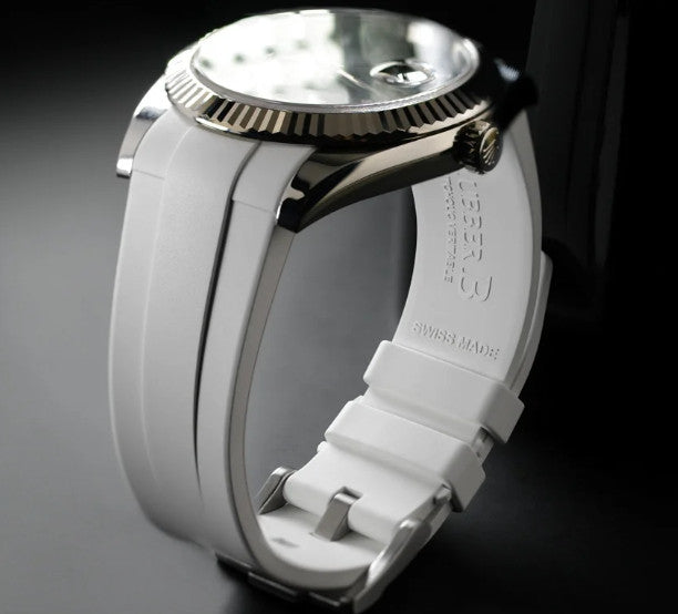 Rubber B strap M141 White with buckle 