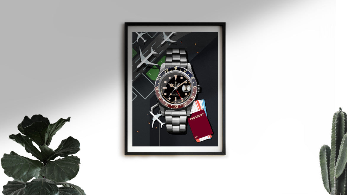 Watchoniste X MisterChrono tirage d'art - pepsi - 60x80