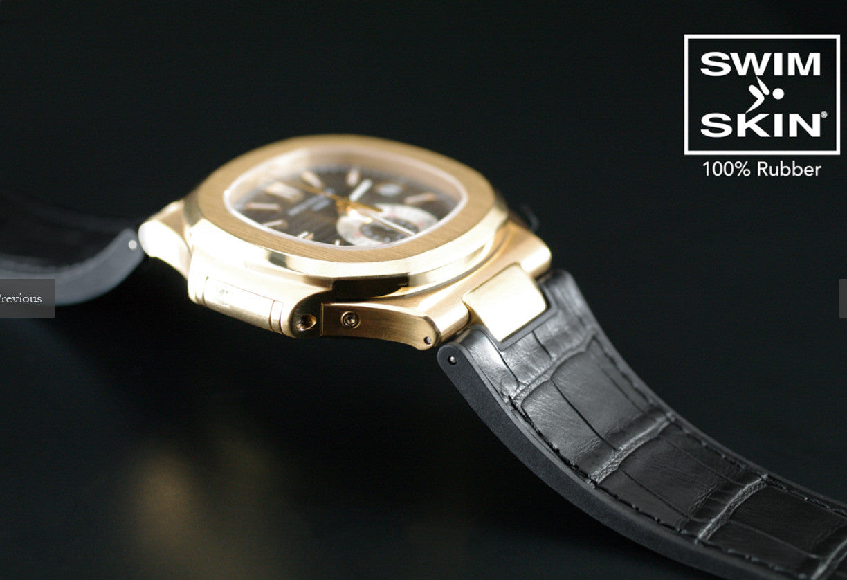 Rubber B strap Alligator SwimSkin PK79S Grey 