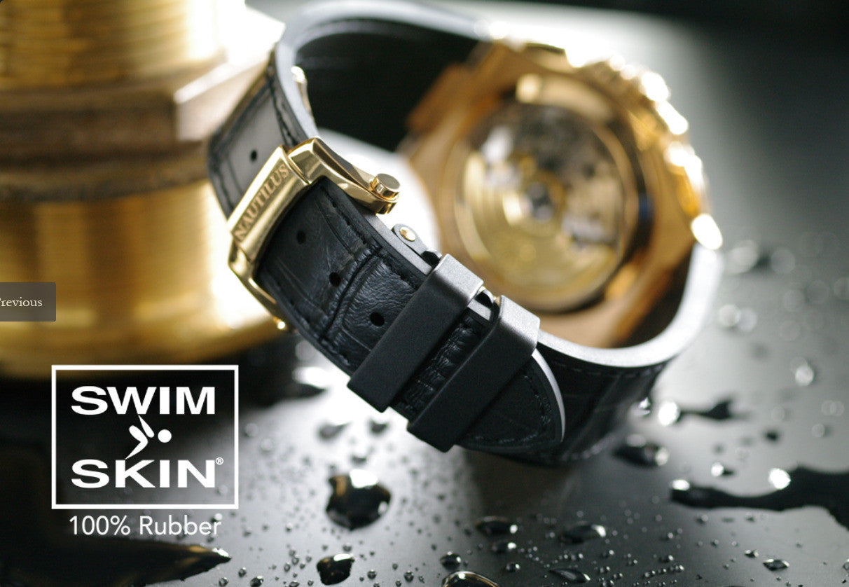 Rubber B strap Alligator SwimSkin PK79S Grey 