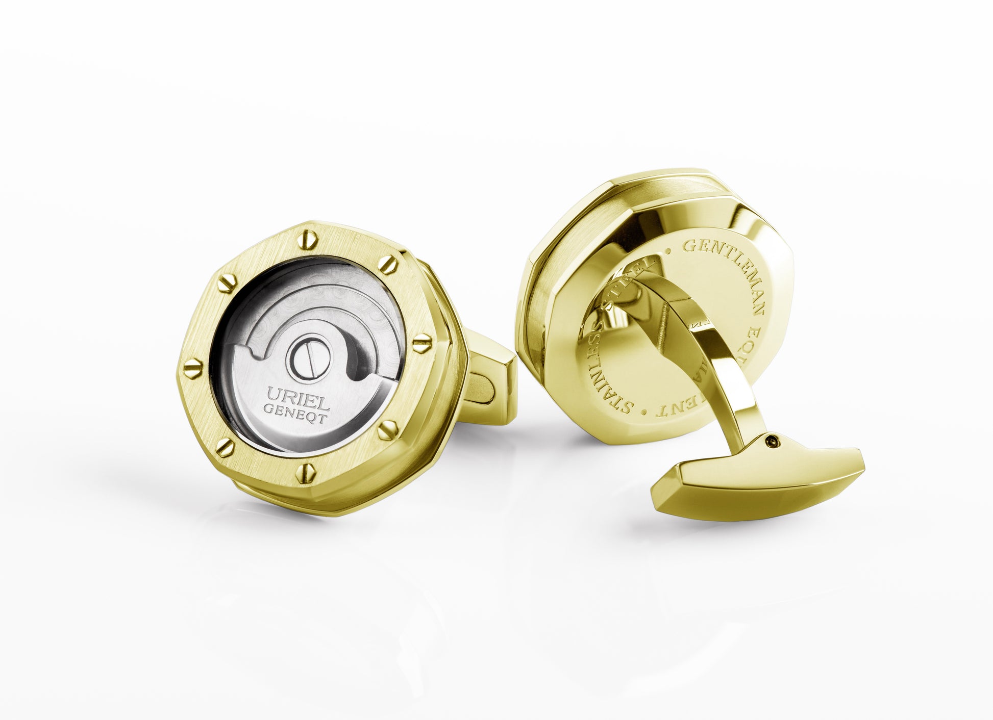 UG Octa Bouton De Manchette - Plaqué or jaune