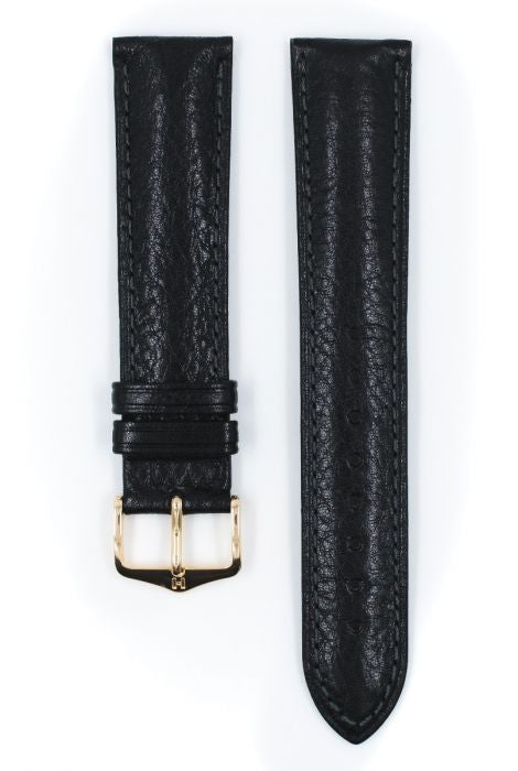 Camelgrain Hirsch Watch Strap Black