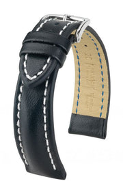 Heavy Calf Hirsch Watch Strap Black