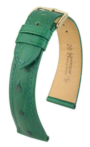 Bracelet pour montre Massai Ostrich Hirsch Vert