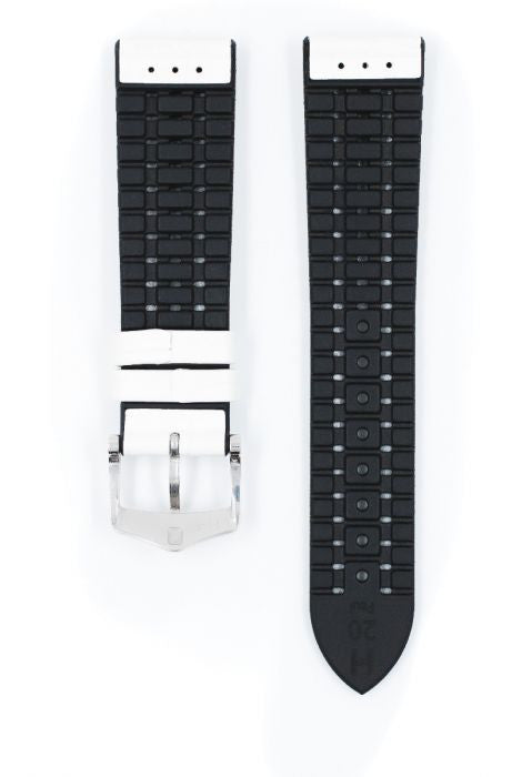 Paul Hirsch Watch Strap White/ Black
