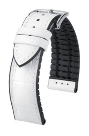 Paul Hirsch Watch Strap White/ Black