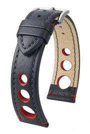 Bracelet pour montre Rally Hirsch Noir/ Rouge