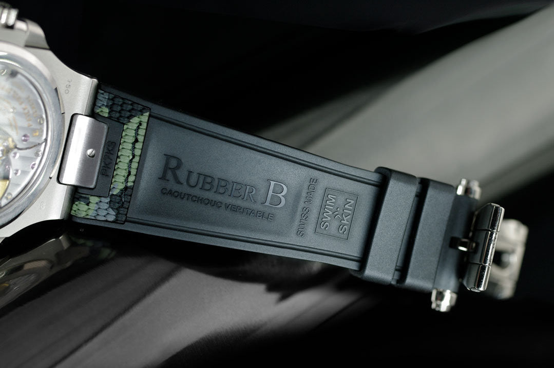 Bracelet RubberB PK77 pour Patek Philippe Nautilus noir & doré