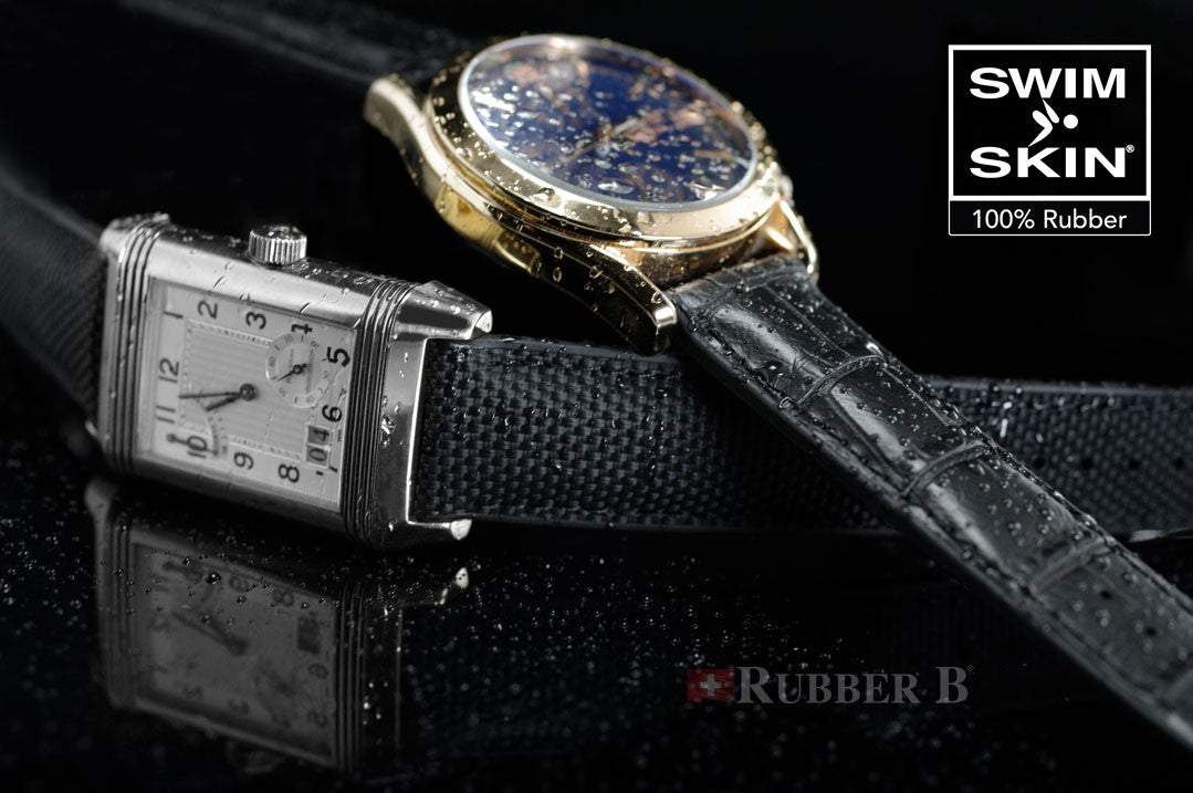 Bracelet Rubber B Alligator SwimSkin PS22 - Noir