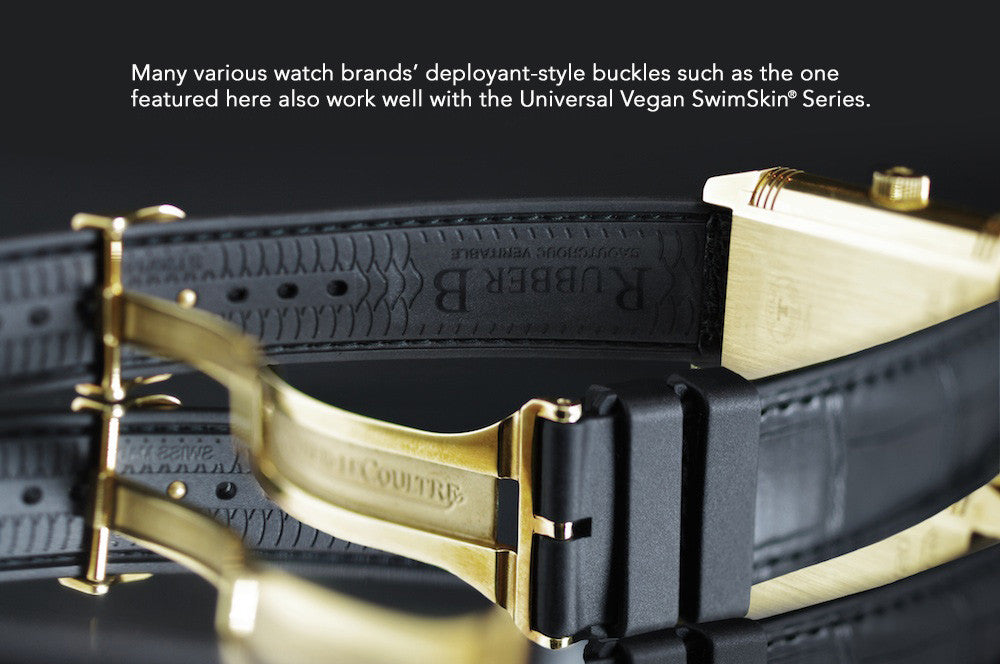 Bracelet Rubber B Alligator SwimSkin PS22 - Noir