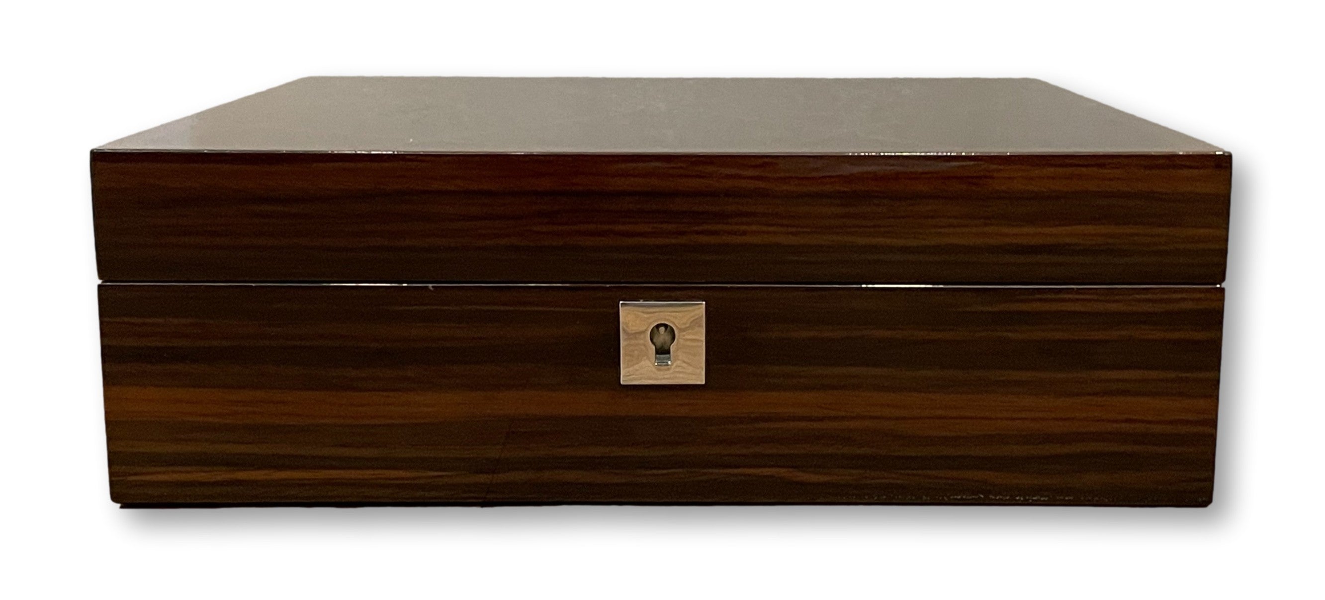 KronoKeeper Marquetry Ebony 12 Watch Box