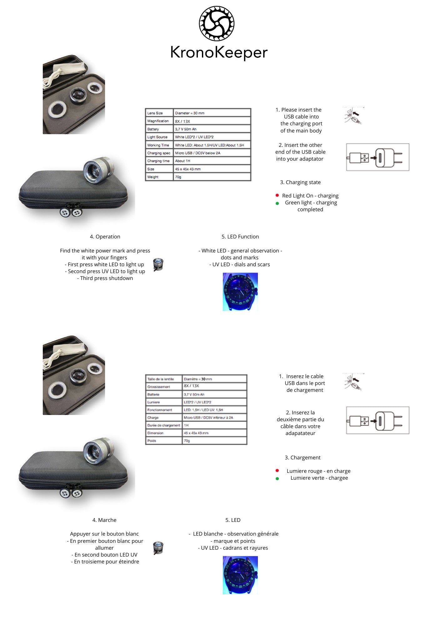 Kronokeeper LED Loupe