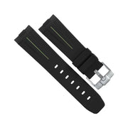 Bracelet RubberB Luminor 44 mm 1950 Type I Noir/Vert - vue principale