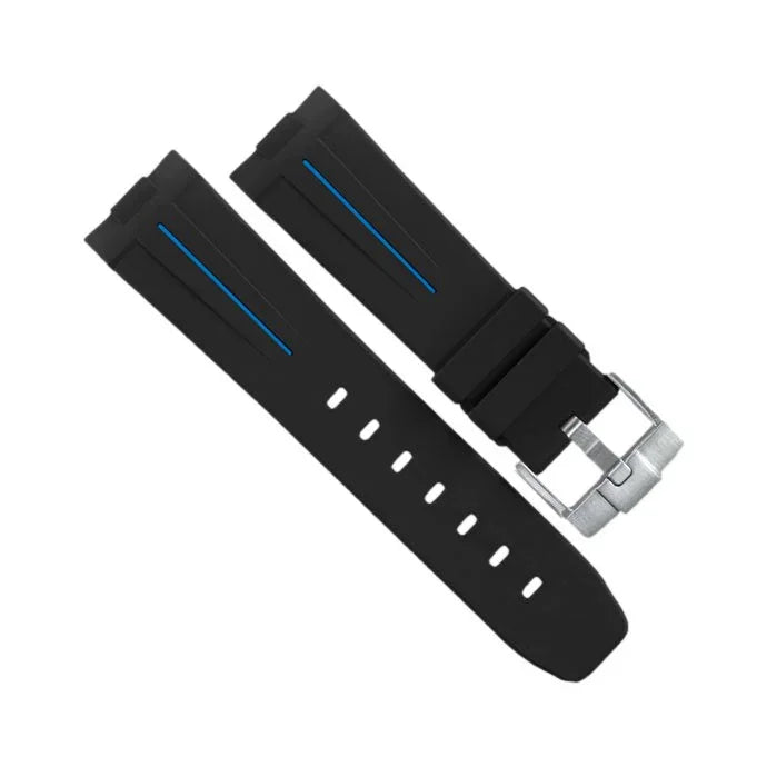Bracelet RubberB Luminor 44 mm 1950 Type I Noir/Bleu - vue principale