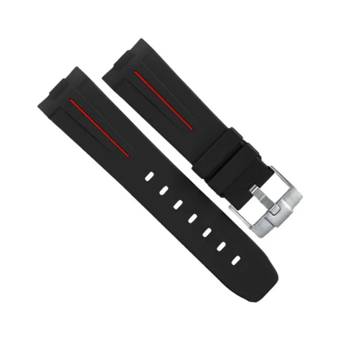 Bracelet RubberB Luminor 44 mm 1950 Type II Noir/Rouge - vue principale