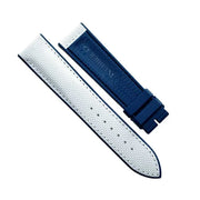 Bracelet de montre en caoutchouc bleu et blanc, accessoire montre luxe misterchrono.com