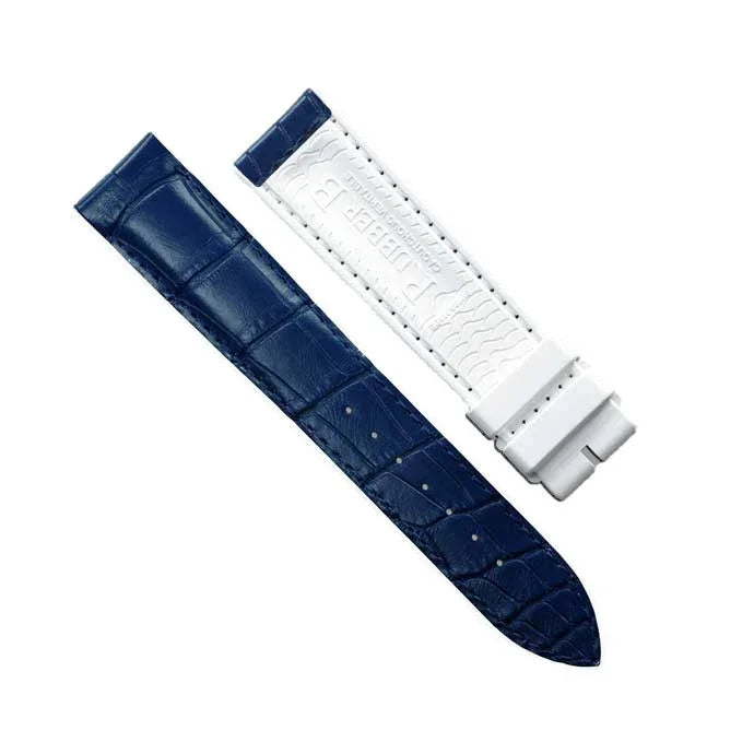 Bracelet RubberB Alligator SwimSkin ST20 - Blanc/Bleu - vue principale
