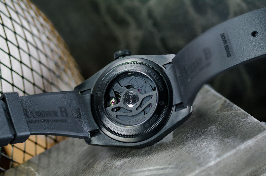 RubberB strap T805 for Tudor Black
