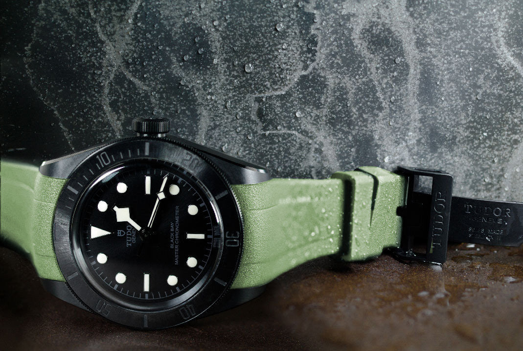RubberB bracelet T805 pour Tudor Vert