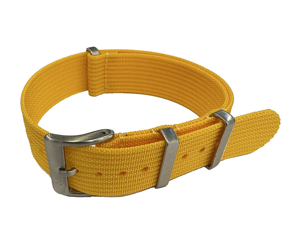 Bracelet NATO nervuré KronoKeeper - Jaune