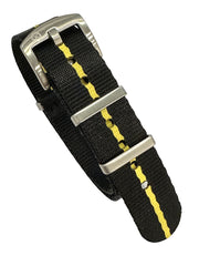 Seat Belt Nato - Noir/Jaune