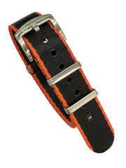 Seat Belt Nato - Noir/Orange