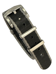 Seat Belt Nato - Gris/Noir