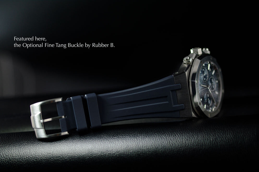 Rubber B Strap APB41 Abyss Blue for Audemars Piguet Royal Oak 41mm on Leather or Bracelet - Classic Series