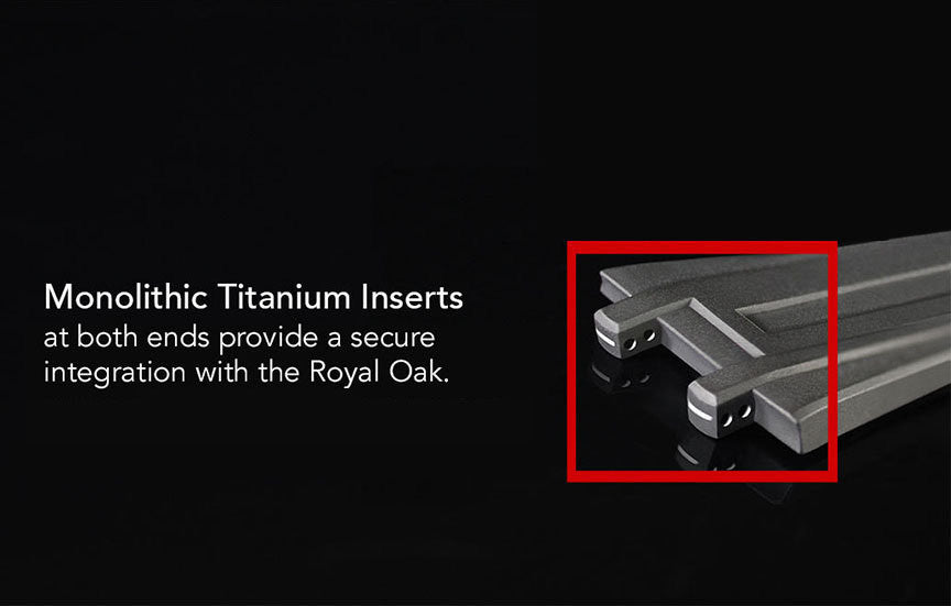 Rubber B Strap APB41 White for Audemars Piguet Royal Oak 41mm on Leather or Bracelet - Classic Series