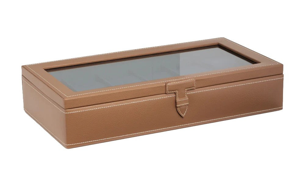 Le Tanneur - Coffret 12 montres en cuir avec vitre