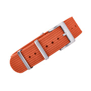 Bracelet NATO nervuré KronoKeeper - Orange