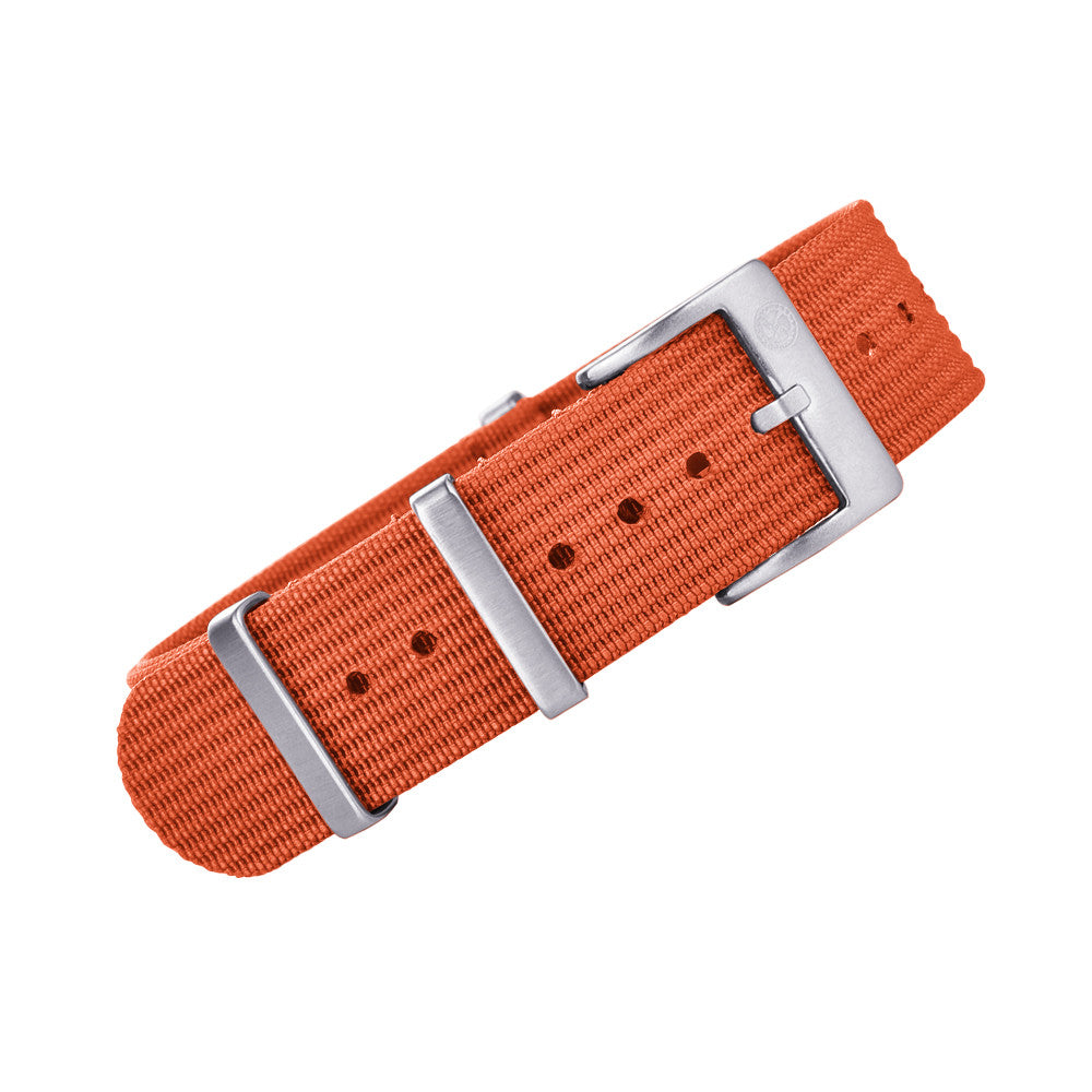 Bracelet NATO nervuré KronoKeeper - Orange