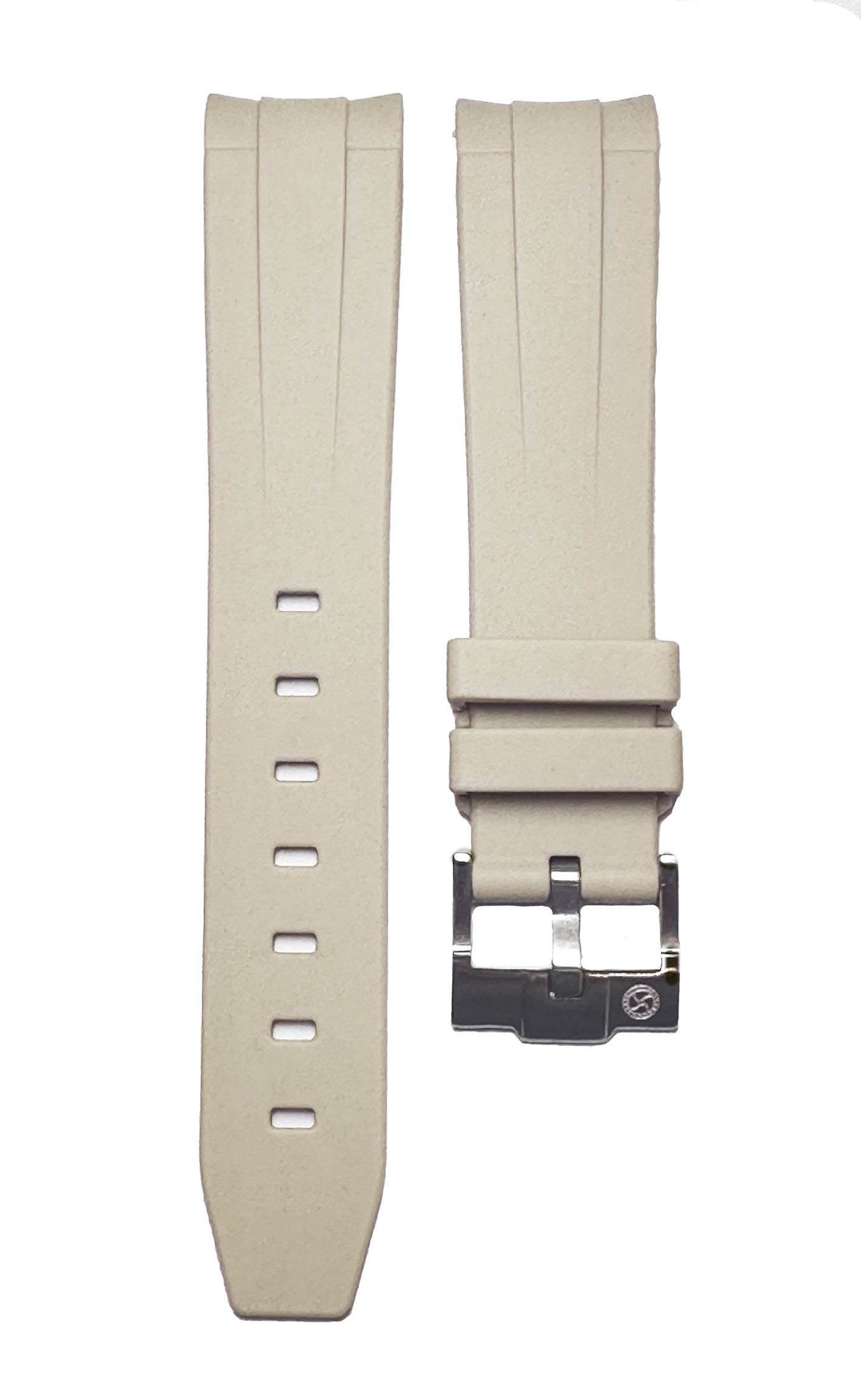 Rubber strap for Omega MoonSwatch - Cream