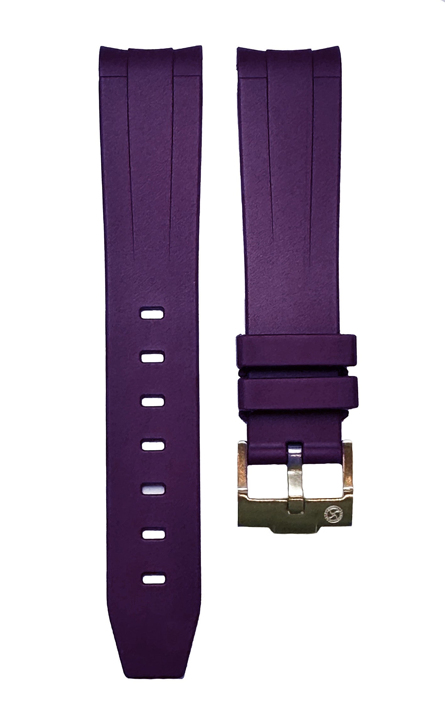 Rubber strap for Omega MoonSwatch - Purple