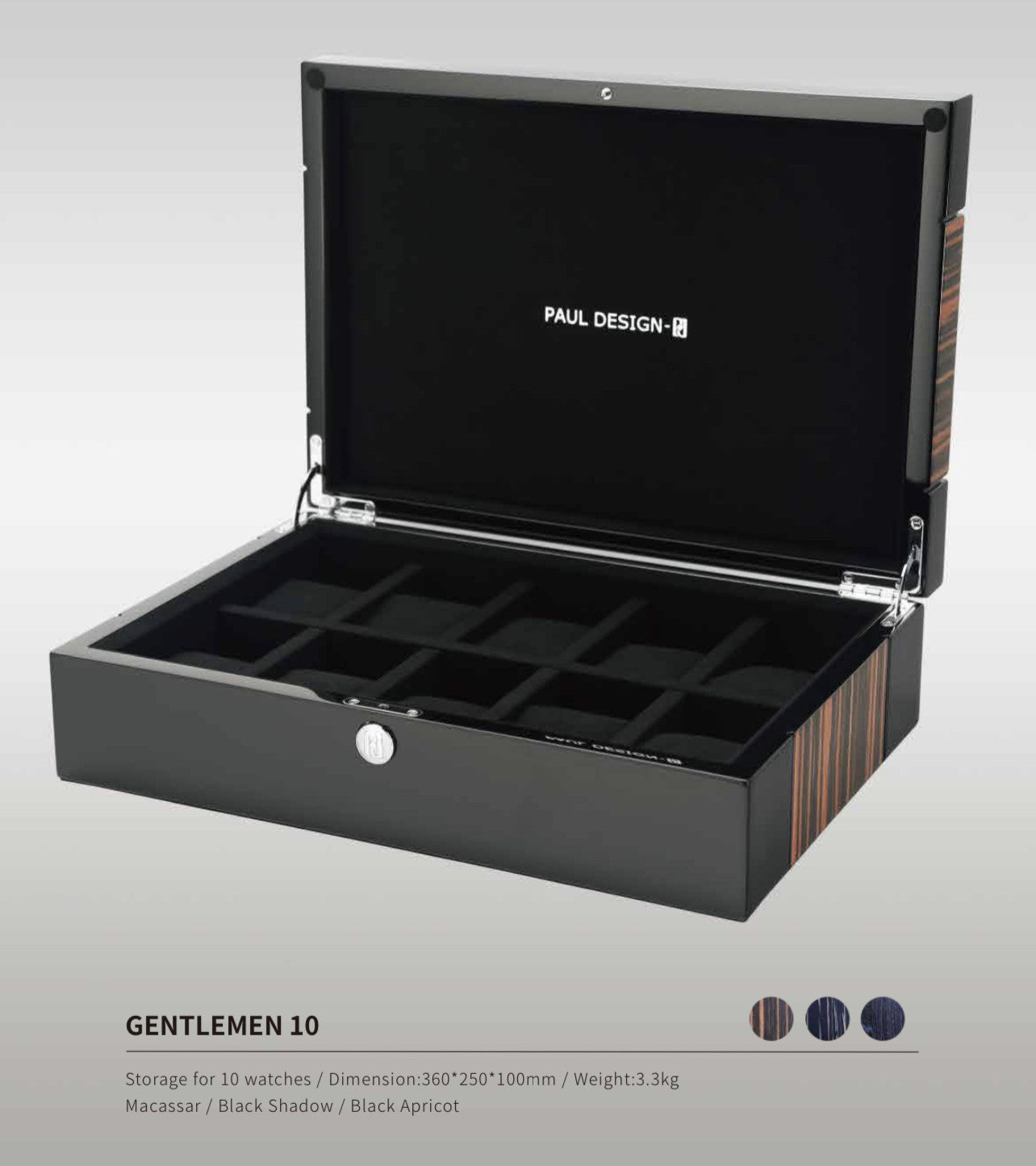 Paul Design - Modèle Gentleman boite à montres 10