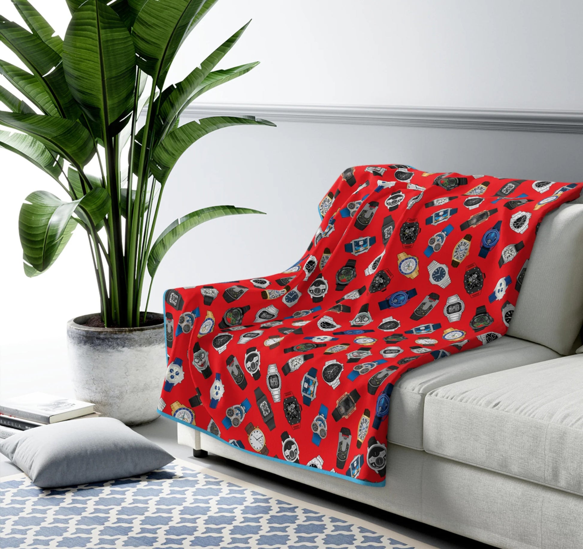 Plaid couverture du collectionneur de montres